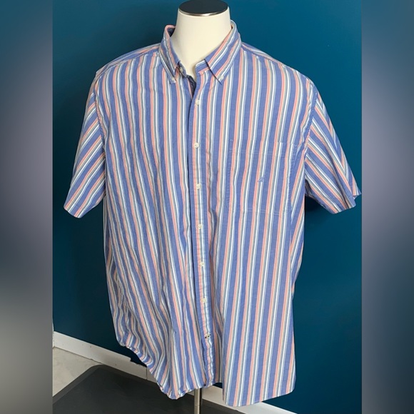 Nautica Short Sleeve Shirt in Vertical Stripe - Picture 14 of 14